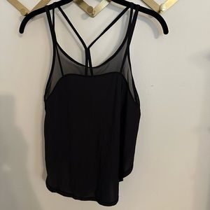 LULULEMON black tank, strappy size 4